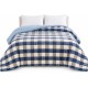 Piumone Trapunta Invernale Matrimoniale Lovely Flannel e Sherpa Tartan