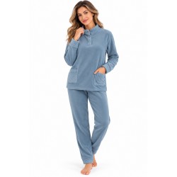 Pigiama Donna Invernale Basile Pile Coral Taglie Forti