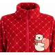 Vestaglia Donna Invernale Caldo Pile Coral Cerniera e Tasche