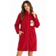 Vestaglia Donna Invernale Caldo Pile Coral Cerniera e Tasche