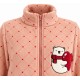 Vestaglia Donna Invernale Caldo Pile Coral Cerniera e Tasche