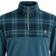 Pigiama Tuta Uomo Invernale Pile Zip Scozzese
