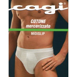 2 SLIP mutanda uomo CAGI in cotone midi 5238 bianco