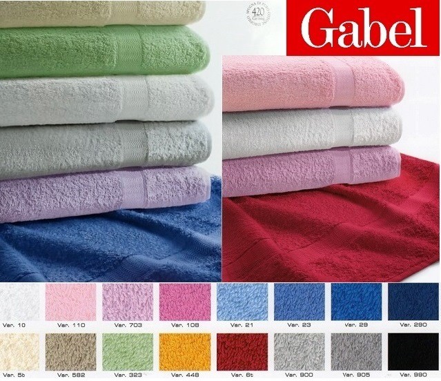 Set di asciugamani da bagno 1+1 GABEL - Tinta Unita